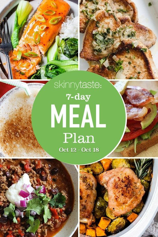 Plan de comidas saludables de 7 días (12-18 de octubre)