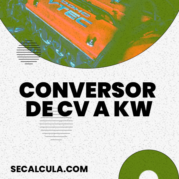 De KW a CV con esta Calculadora Online Gratis