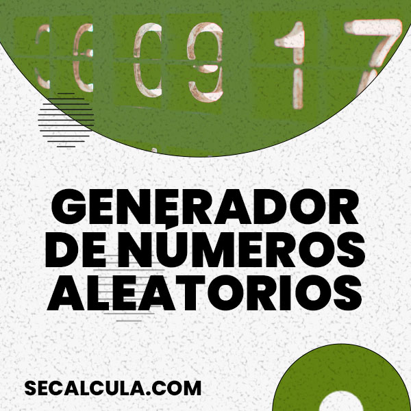 Generador números aleatorios