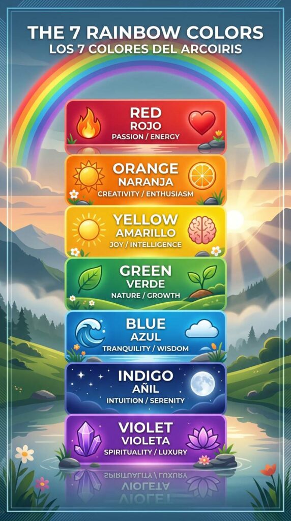 Colores Del Arcoiris Infografia